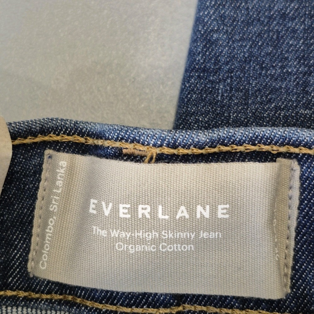 Everlane Jeans Womens 25 Way High Rise Skinny Organic Cotton Stretch Sustainable - Picture 5 of 10